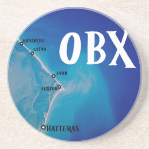 Southern OBX Karta Underlägg Sandsten