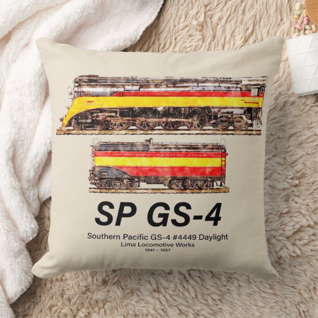 Southern Pacific GS-4 Daylight Steam Locomotive Kudde (Filt)
