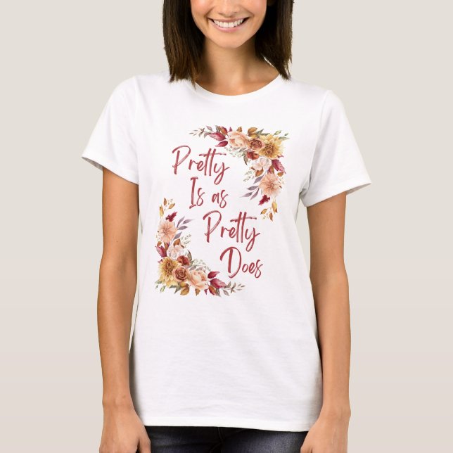 Southern Sass Blommigt T-Shirt (Framsida)