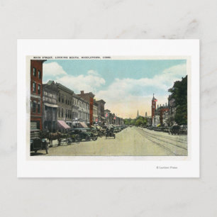 Southern View Down Main Street Vykort