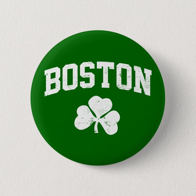 southi för boston irländsk St Patrick Knapp (Framsida)