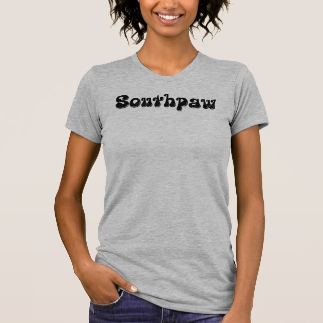 Southpaw Graffiti-stil Typography T-Shirt (Framsida)