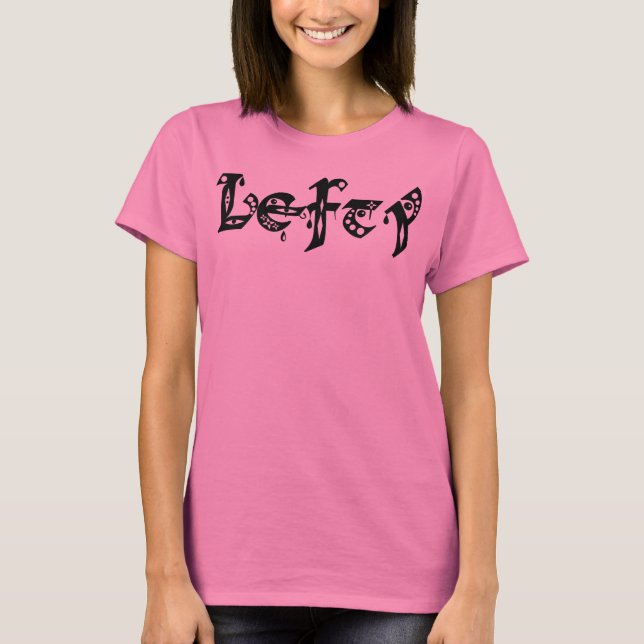 Southpaw Medieval Typography T-Shirt (Framsida)
