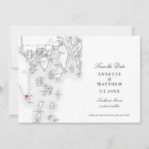 Southport Boothbay Harbour Maine Elegant Karta Spara Datumet