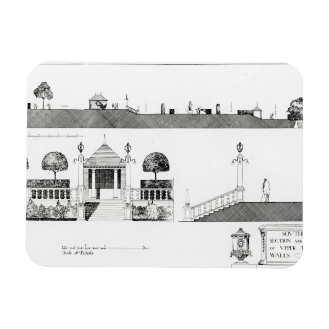 Southport: Sektion och detaljer om Övre Terrace oc Magnet (Horisontell)