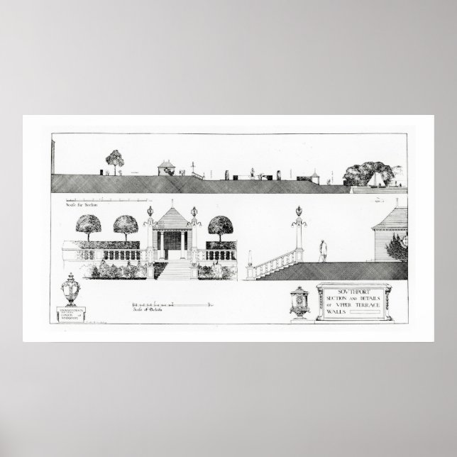 Southport: Sektion och detaljer om Övre Terrace oc Poster (Framsidan)