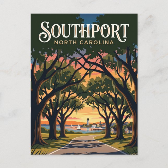 Southport USA Vykort (Framsida)