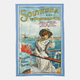 Southsea och Portsmouth Kökshandduk