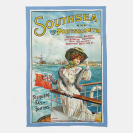 Southsea och Portsmouth Kökshandduk