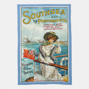 Southsea och Portsmouth Kökshandduk