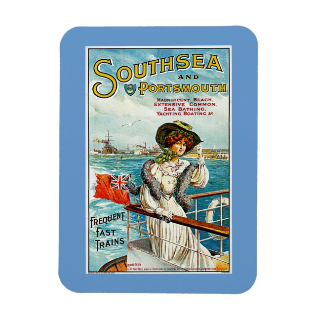 Southsea och Portsmouth Magnet (Vertikal)