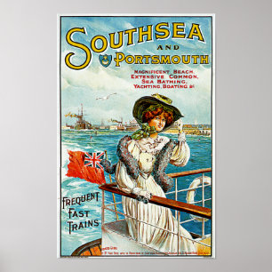 Southsea och Portsmouth Poster
