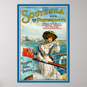 Southsea och Portsmouth Poster