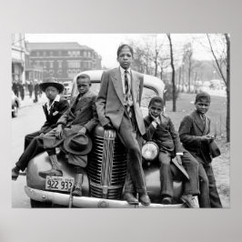 Southside Chicago Pojkar, 1941. Vintage Foto Poster