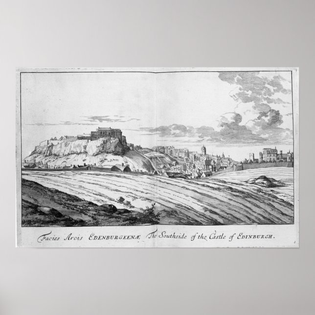 Southside of the Castle of Edinburgh Poster (Framsidan)