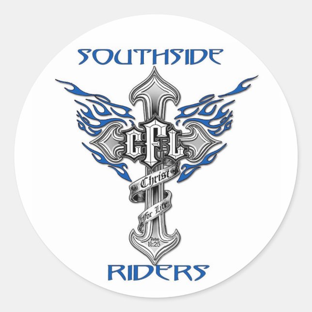 Southside Riders 3-tums etikett (Framsida)