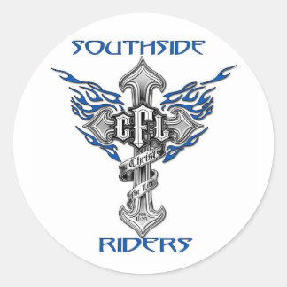 Southside Riders Helmet Sticker Runt Klistermärke