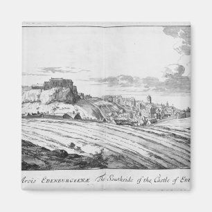 Southsiden av slottet av Edinburgh Magnet