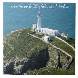 Southstack fyr Wales. Kakelplatta