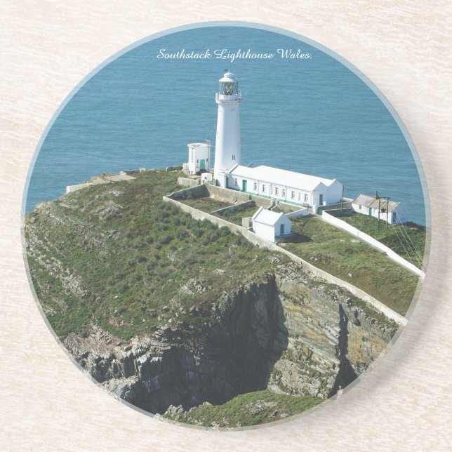 Southstack Lighthouse Wales. Underlägg (Framsidan)