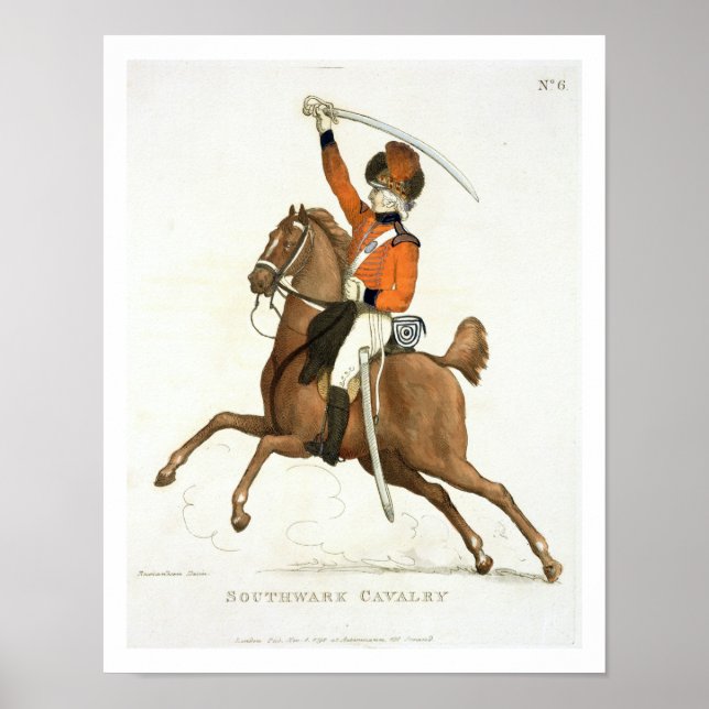 Southwark Cavalry Volunteer, plate 6 från "Loyal V Poster (Framsidan)