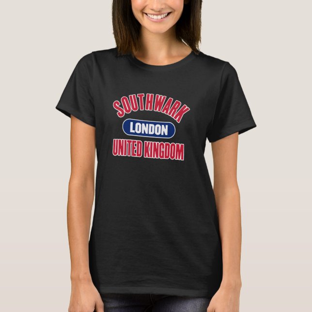 Southwark London Storbritannien T Shirt (Framsida)