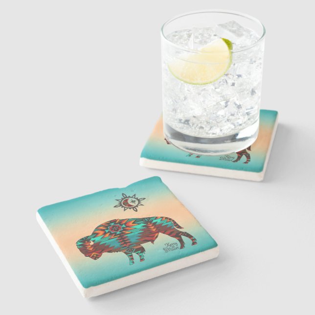 Southwest Buffalo Stone Underlägg (Sidan)