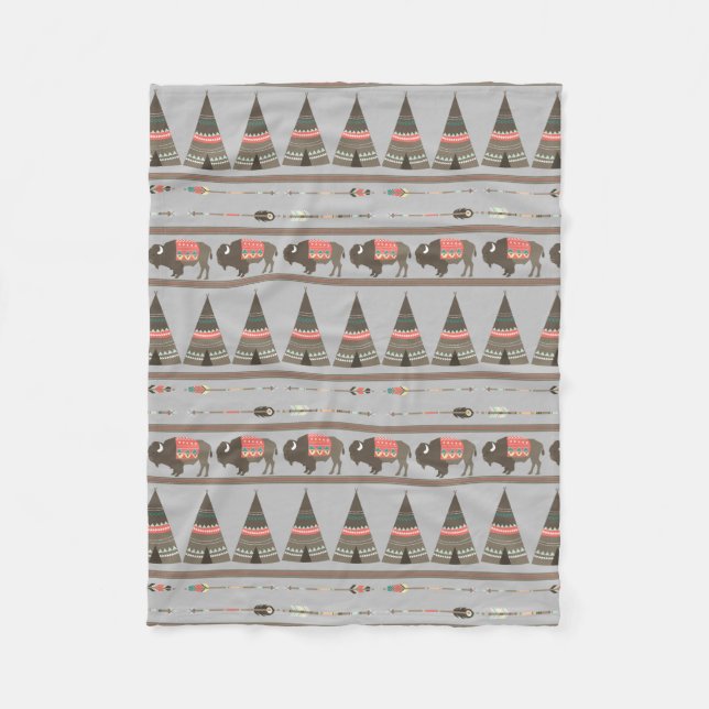 Southwest Cabin Fleece Blanket (Framsidan)