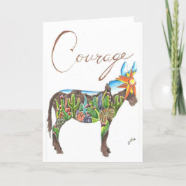 Southwest Cactus Mule by Sherry Jarvis FolCard Tack Kort