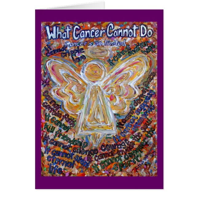 Southwest Cancer Angel Card Hälsningskort (Framsidan)