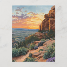 Southwest Canyon Desert Sunset Landscape  Vykort