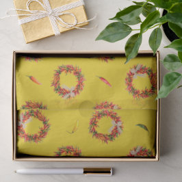 Southwest Chile Ristra Wreaths and Peppers Pattern