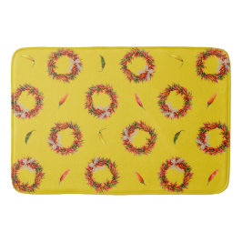 Southwest Chile Wreaths and Peppers Customizeable Badrumsmatta