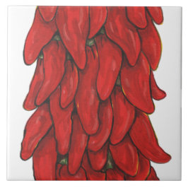 Southwest Chili Pepper Ristra Mitten Tile No # Kakelplatta