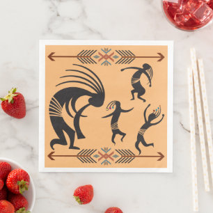 Southwest Dancing Party Kokopelli Napkins Pappersservett