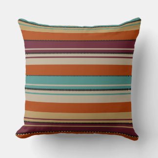 Southwest Decor Fall Shades Stripes Kudde