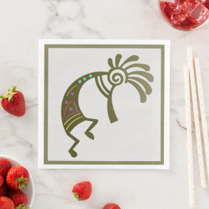Southwest Desert Indian Kokopelli Napkins Pappersservett
