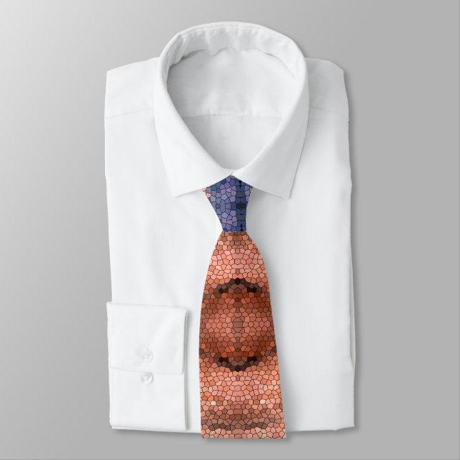 Southwest Desert Mosaic Sunset Neck Tie Slips (Bunden)