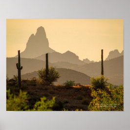 Southwest Desert Mountains Weavers Nål Arizona Poster