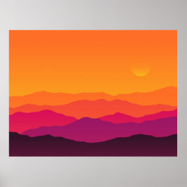 Southwest Desert Sol Sherbet Poster