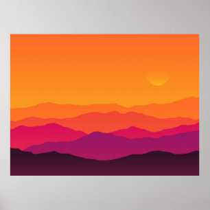 Southwest Desert Sol Sherbet Poster