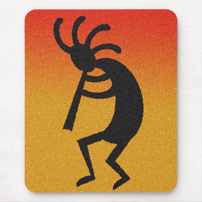 Southwest Desert Sunset Kokopelli Musmatta (Framsidan)