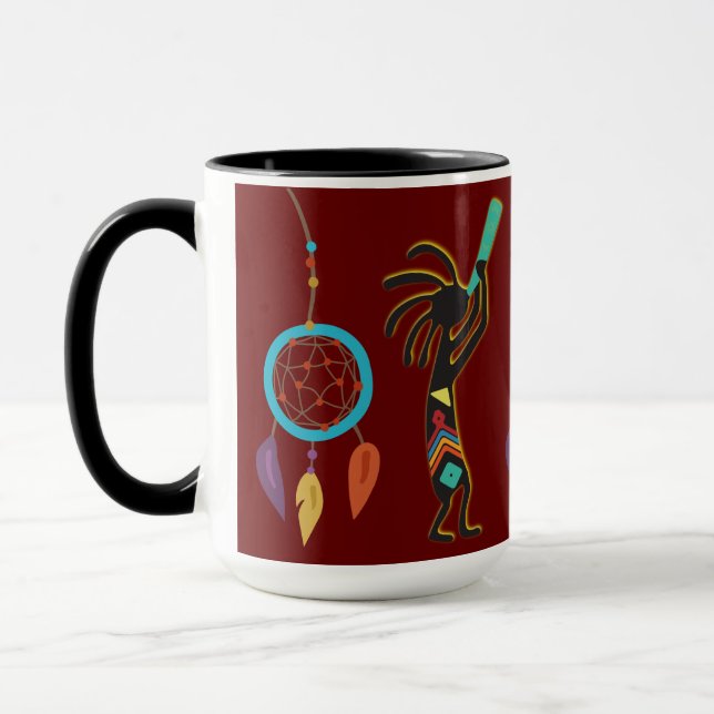 Southwest Dreamcatchers Kokopelli Mugg (Vänster)