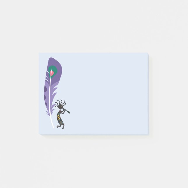 Southwest Feather Kokopelli Post-it Notes (Framsida)