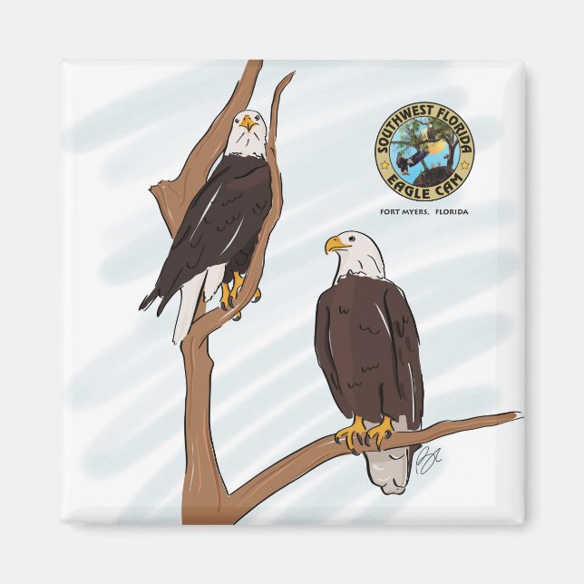 Southwest Florida Eagle Cam Magnet (Framsidan)