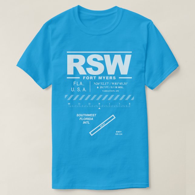 Southwest Florida Int'l Airport RSW T-Shirt (Design framsida)