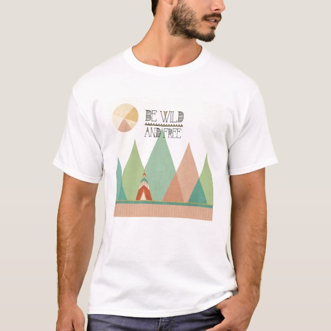 Southwest Geo II| är vilden och fritt T Shirt (Framsida)