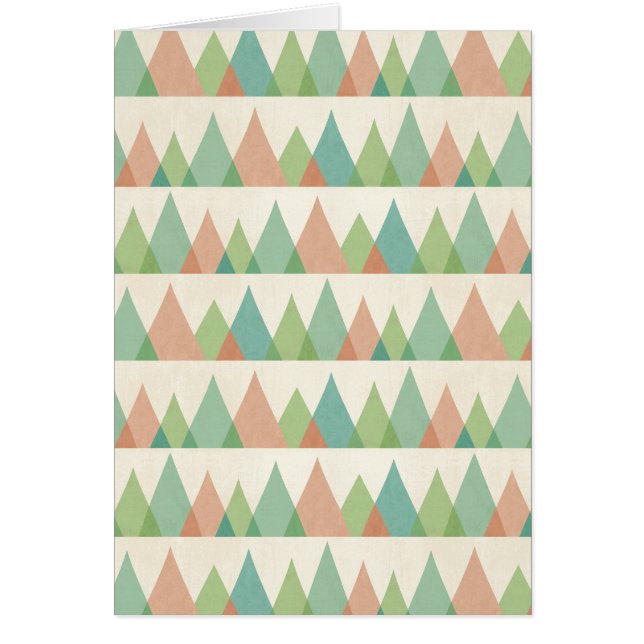 Southwest Geo kliver | kricka- & koralltrianglar Hälsningskort (Framsidan)