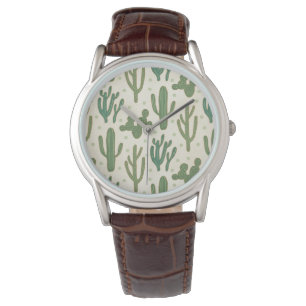 Southwest Geo Step   Desert Cactus Mönster Armbandsur