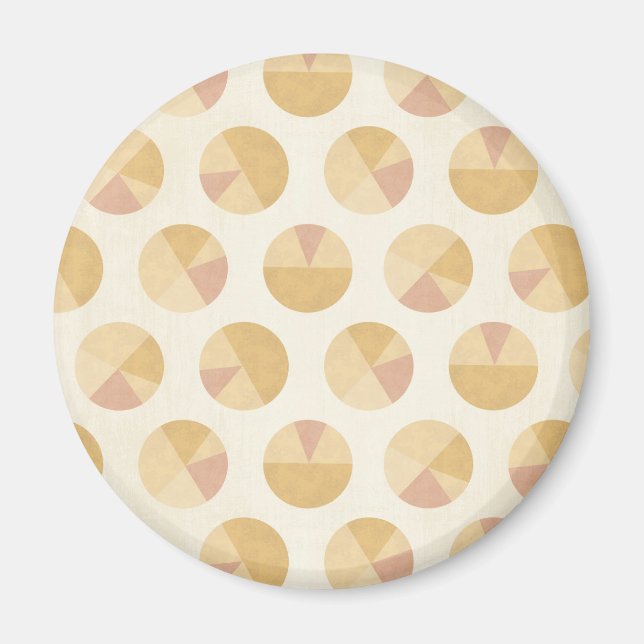 Southwest Geo Step | Orange Circle Mönster Magnet (Framsidan)